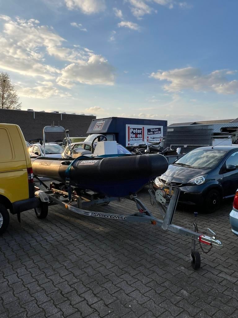 Duarry Rib boot 4.20 ex politie met trailer, Ophalen, Gebruikt