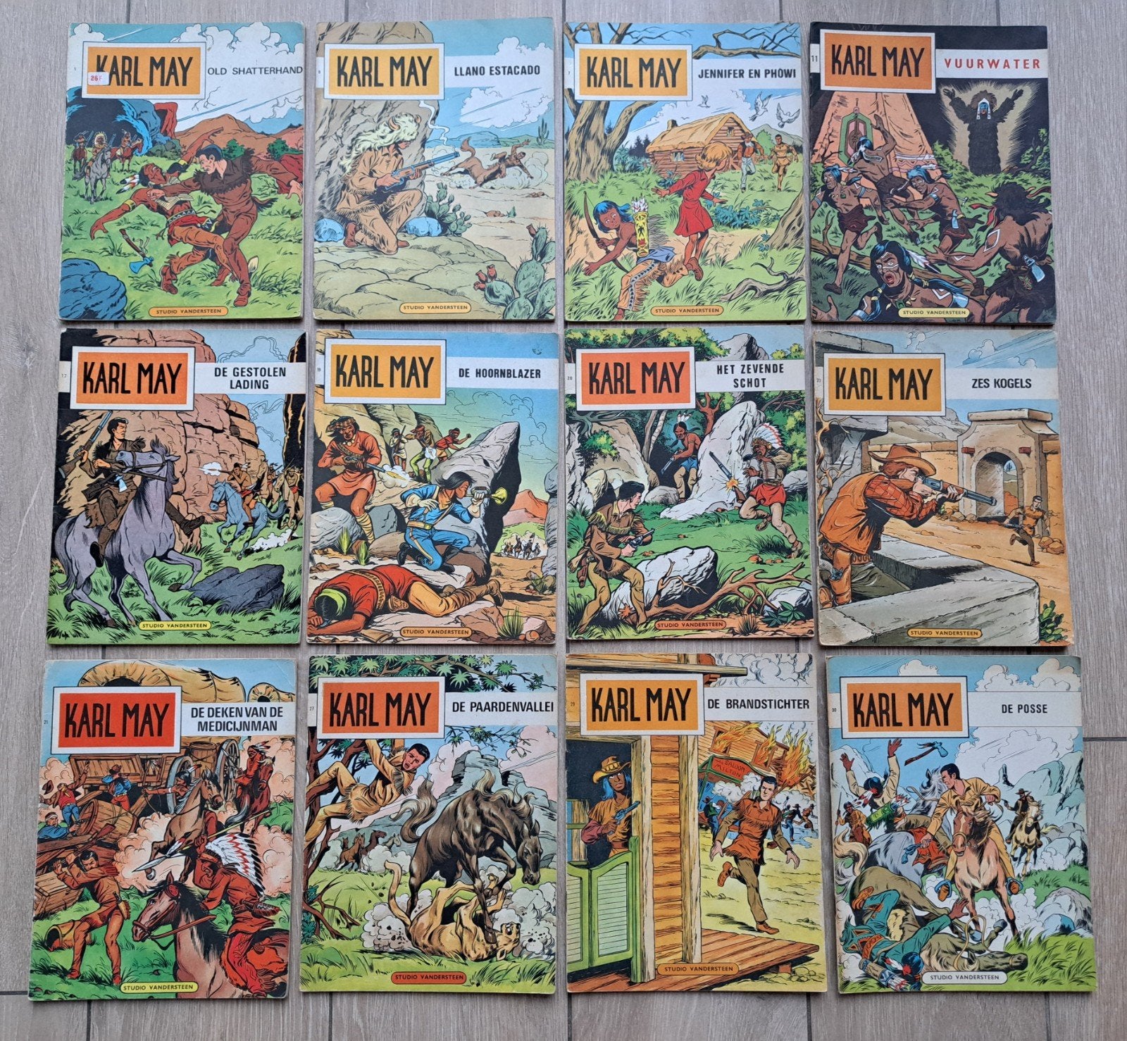 strips Karl May: Oude uitgave, Boeken, Ophalen of Verzenden, Gelezen
