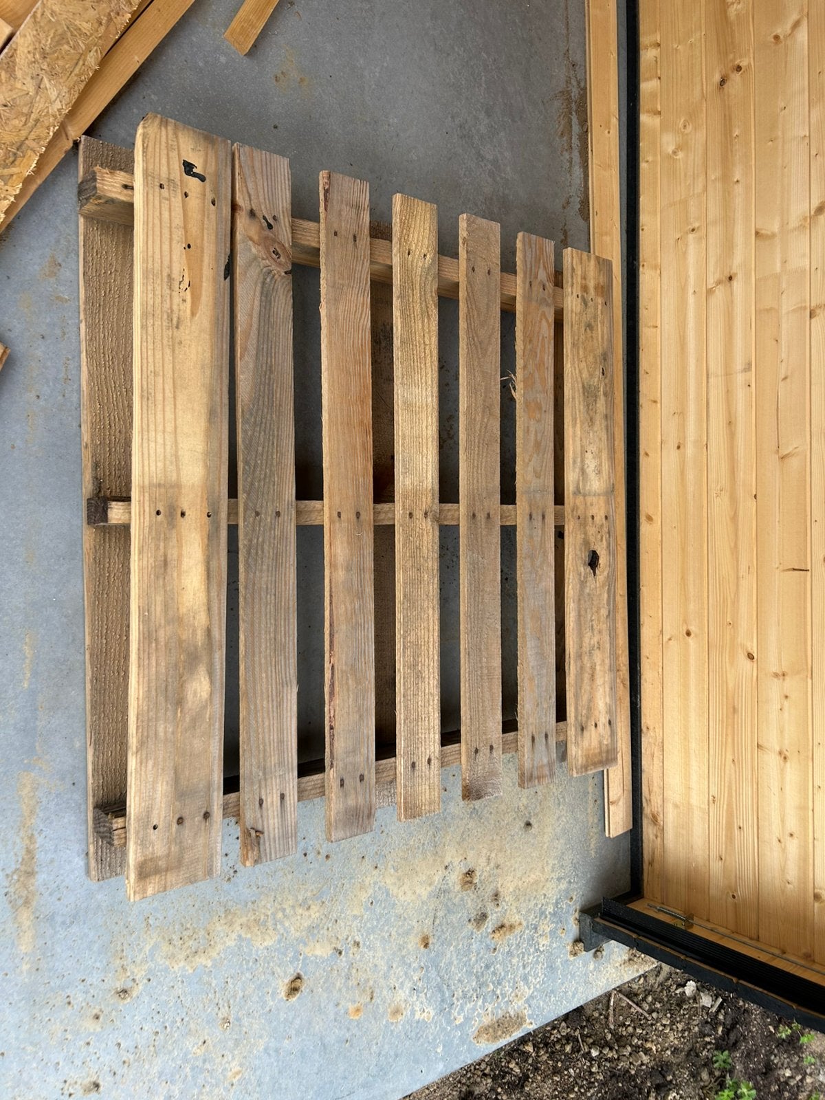 Houten pallet, Doe-het-zelf en Bouw, Ophalen, Gebruikt, Pallet
