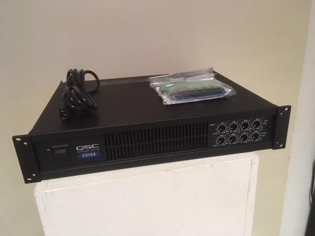 555. QSC CX168 - 8-Channel Power Amplifier, Audio, Tv en Foto, Ophalen of Verzenden, Nieuw, Speakers