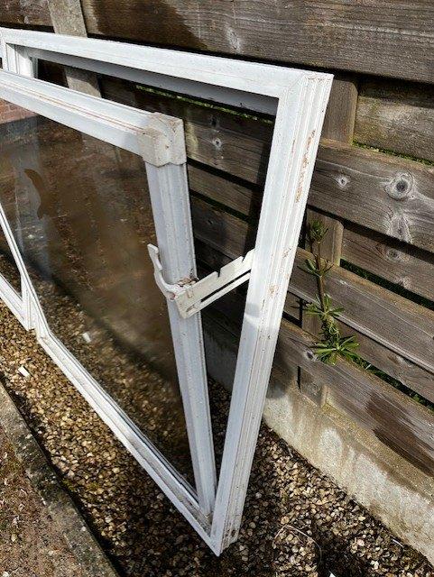 PVC ramen - enkel glas, Bricolage & Construction, Vitres, Châssis & Fenêtres, Fenêtre de façade ou Vitre, Enlèvement, Utilisé