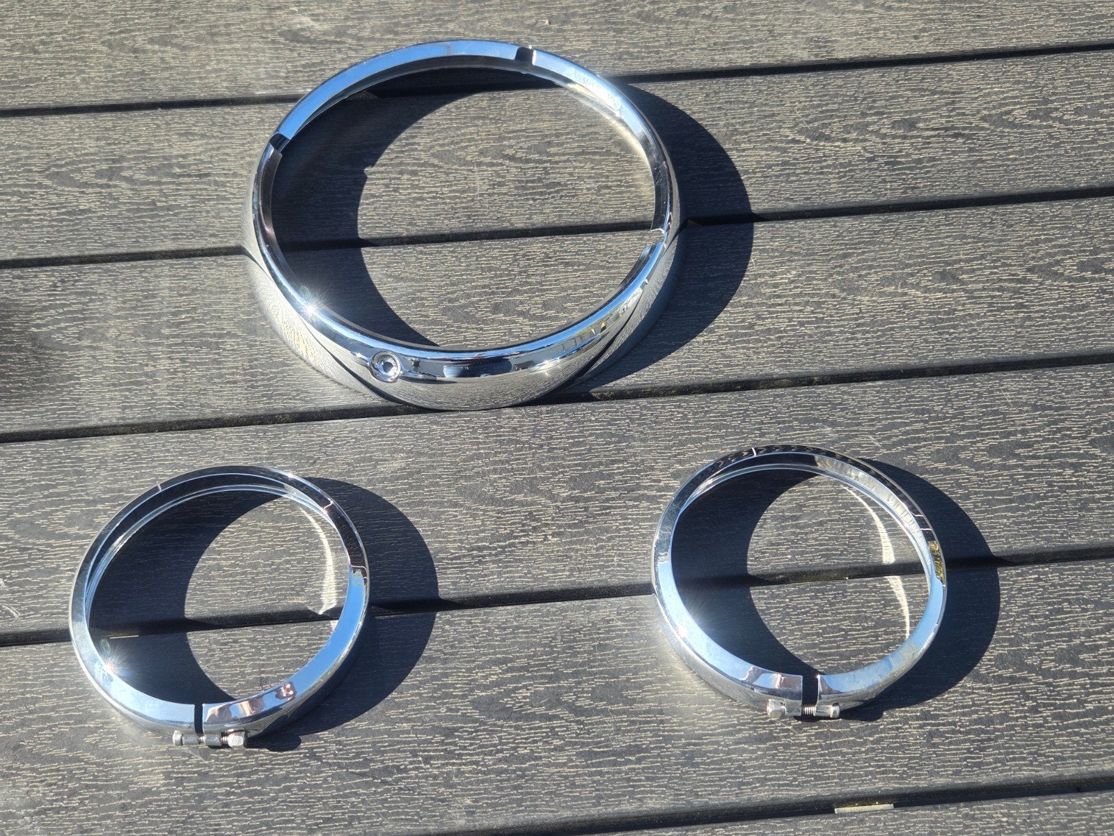 Originele HD koplamp ringen Electra Glide M8 bouwjaar 2017, Motoren, Onderdelen | Harley-Davidson, Ophalen