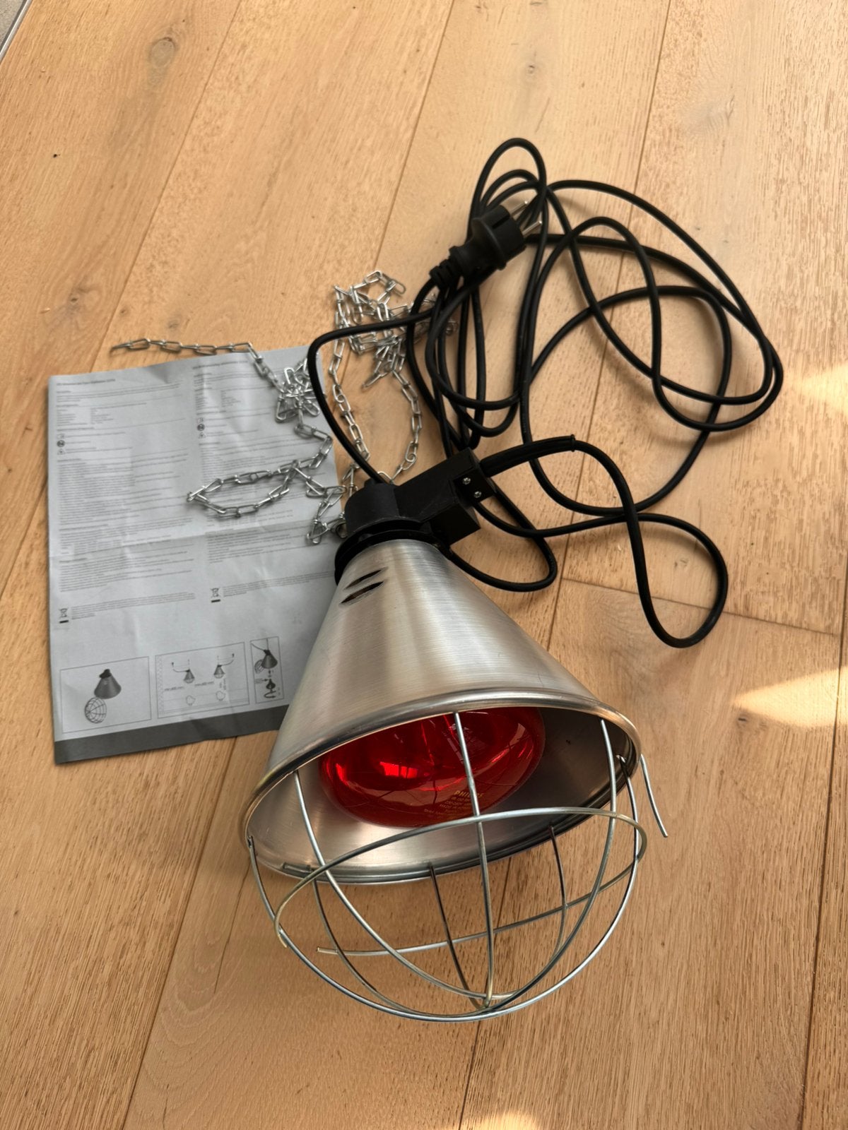 Lampe chauffande 175W avec ampoule - Parfait état, Enlèvement, Comme neuf