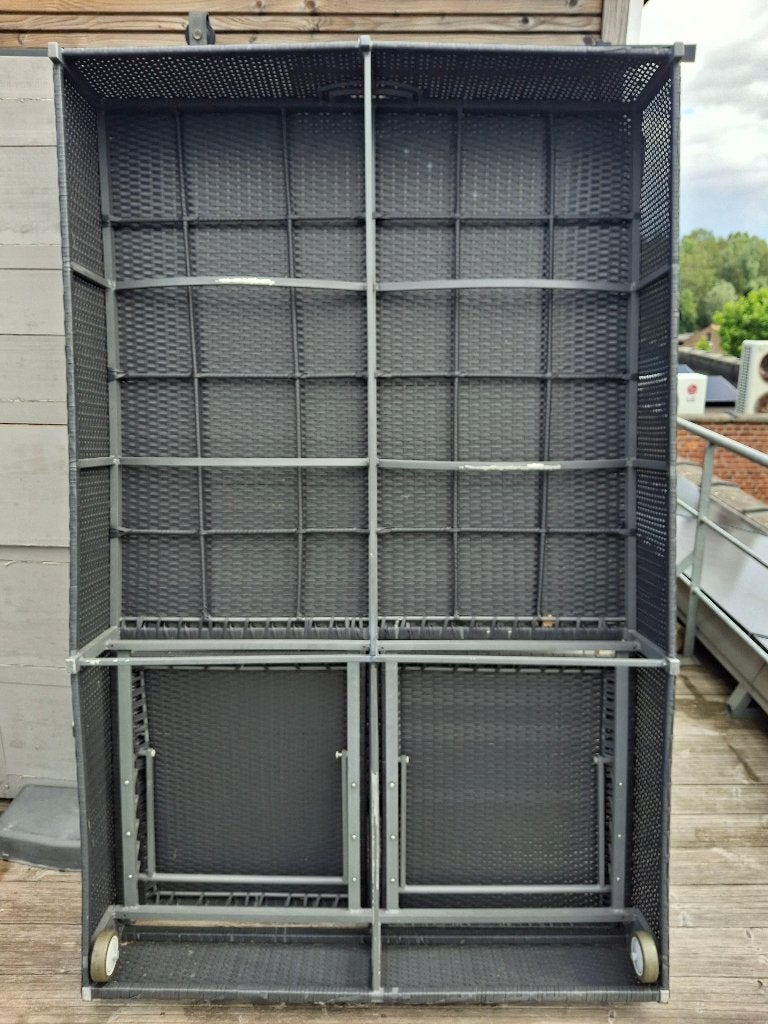 Ligbed voor 2 personen, Ophalen, Zo goed als nieuw, Wicker