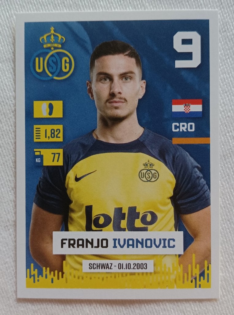 Sticker Franjo Ivanović (rookie) - Pro League 2024-2025, Ophalen of Verzenden, Zo goed als nieuw, Sticker