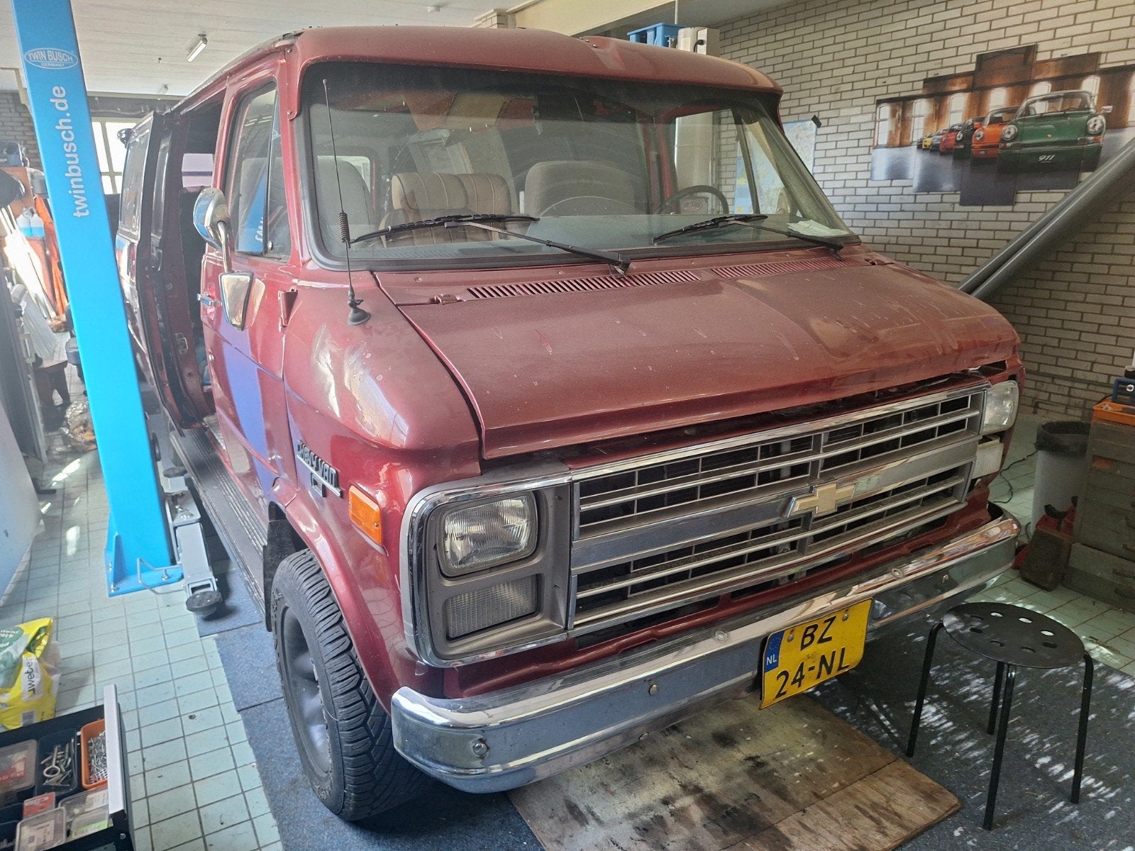 Chevy Van lowtop, Auto's, Chevrolet, Automaat, Achterwielaandrijving, Particulier, 2 zetels
