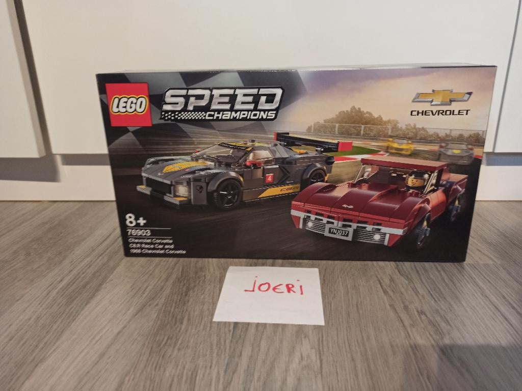 76903 Chevrolet Corvette C8.R & 1968 Chevrolet Corvette LEGO, Ophalen of Verzenden, Nieuw, Lego