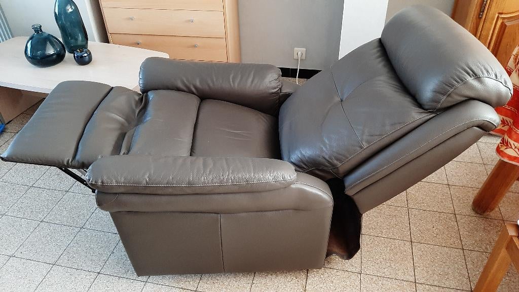 Fauteuil relax électrique, Maison & Meubles, Enlèvement, Comme neuf, Synthétique