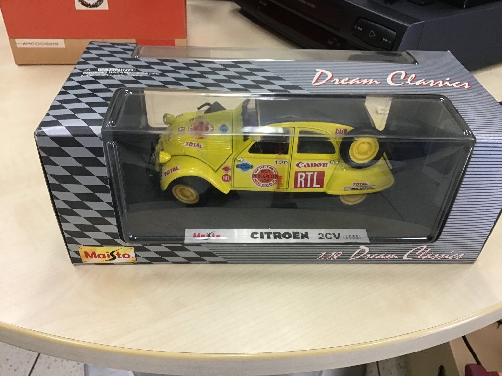CITROËN 2CV 1-18, Hobby & Loisirs créatifs, Voitures miniatures | 1:18, Enlèvement, Comme neuf, Voiture, Maisto