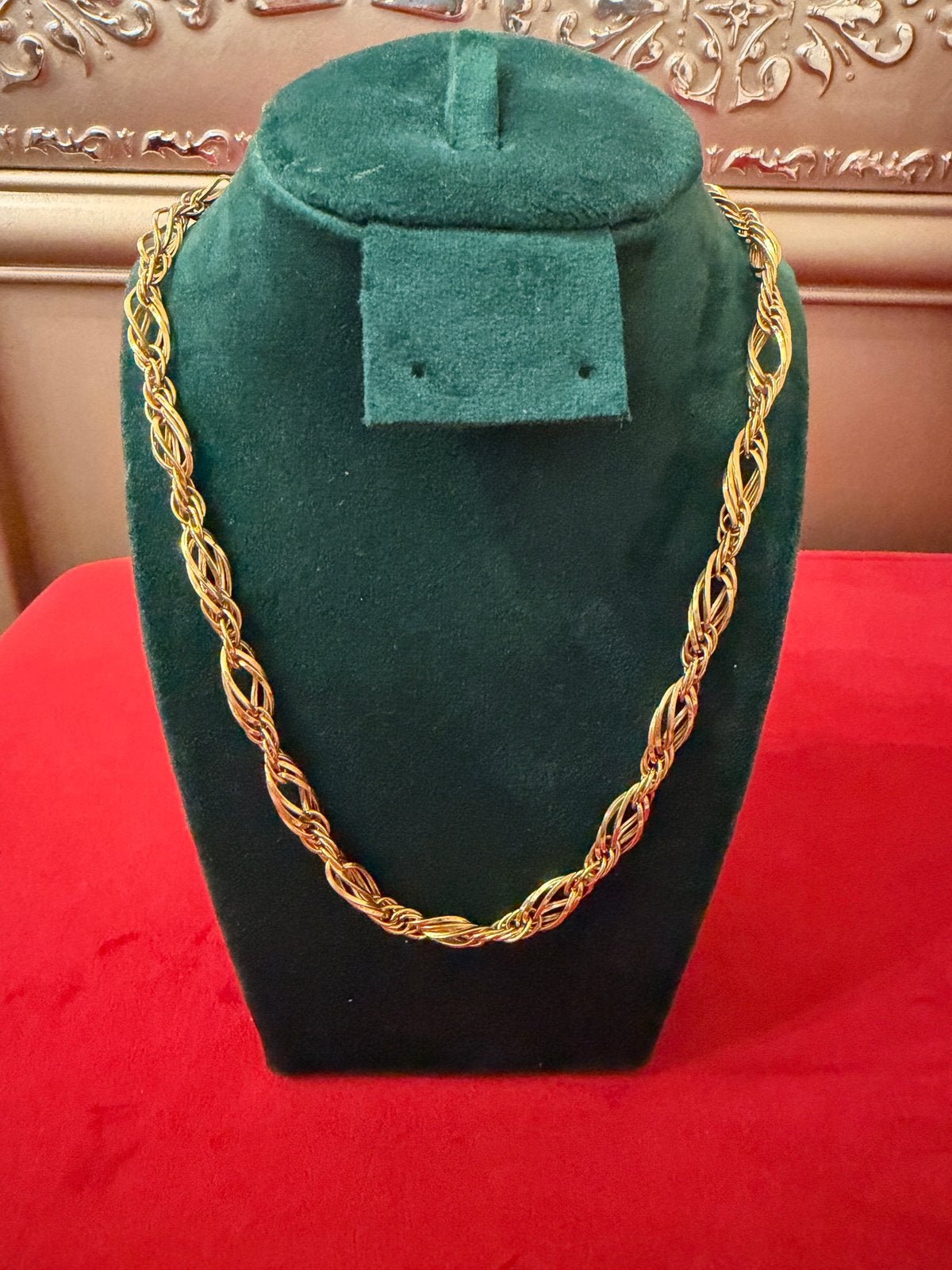 18k gouden halsketting, Handtassen en Accessoires, Kettingen, Ophalen, Zo goed als nieuw, Goud, Goud