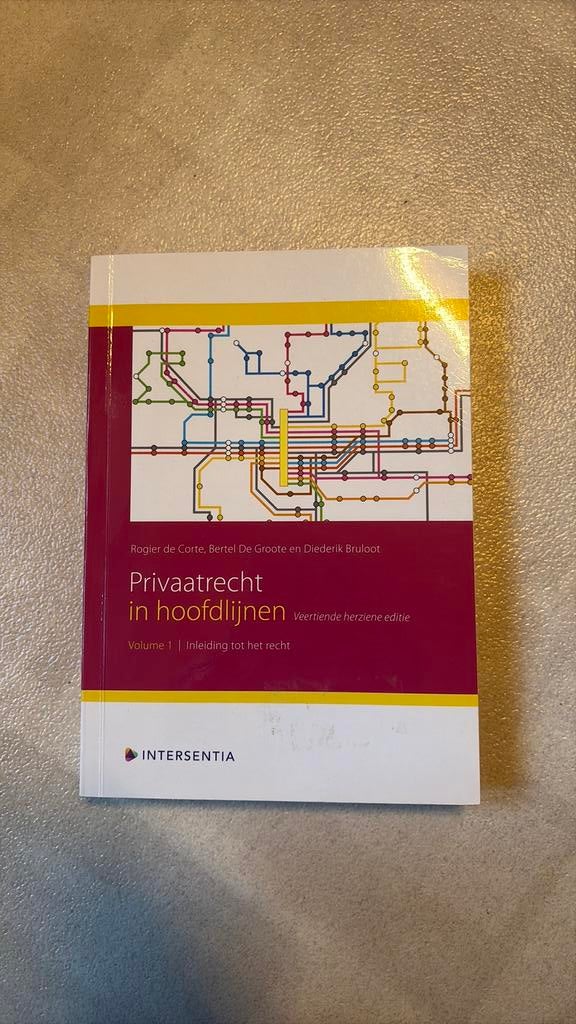 Privaatrecht in hoofdlijnen Volume 1 / 14e editie, Boeken, Ophalen, Zo goed als nieuw