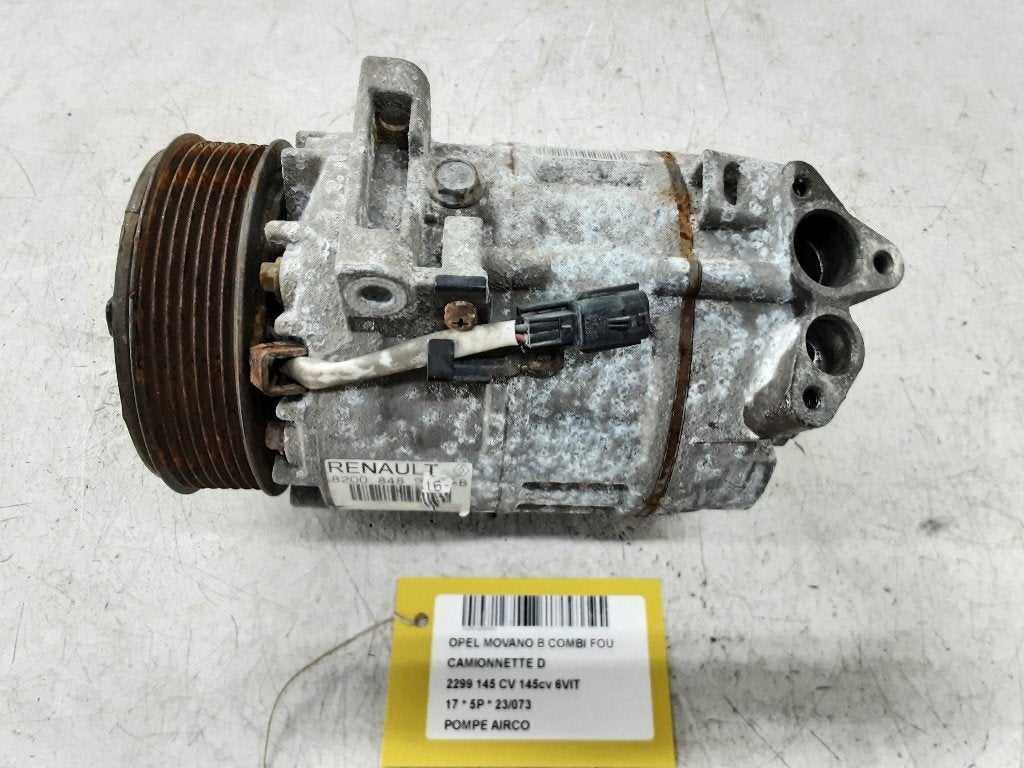 COMPRESSEUR CLIMATISATION Opel Movano Combi (8200848916B), Autos : Pièces & Accessoires, Opel, Opel Automobile GmbH, Utilisé, Kontakt-opel@opel.com