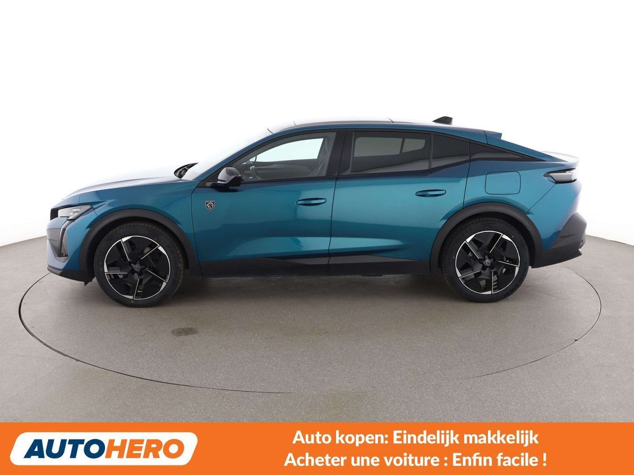 Peugeot 408 1.6 Hybrid GT (bj 2023, automaat), Gebruikt, Lichtsensor, Blauw, 5 deurs