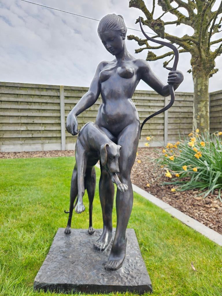 Brons Diana godin van de jacht prachtige grote brons koopje!, Antiek en Kunst, Antiek | Brons en Koper, Brons, Ophalen
