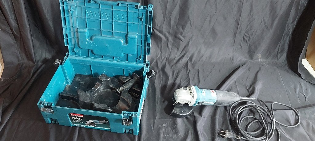 Makita haakse slijper GA5040CJD + Makpac., Enlèvement, Utilisé, 1000 watts ou plus, Meuleuse d'angle