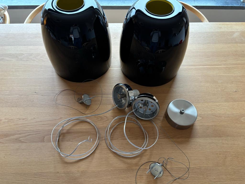 Prandina notte S3 hanglampen set, Ophalen, Zo goed als nieuw, Glas