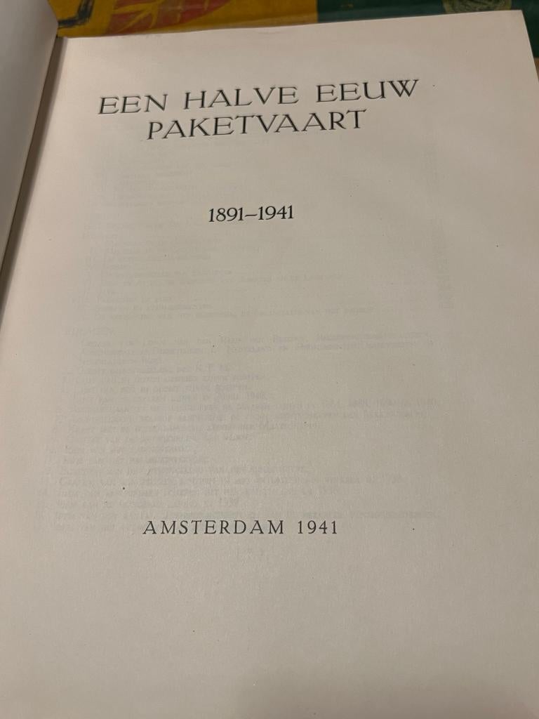 Een halve eeuw pakketvaart 1891 - 1941, Enlèvement ou Envoi, Geen idee, Bateau à moteur, Utilisé