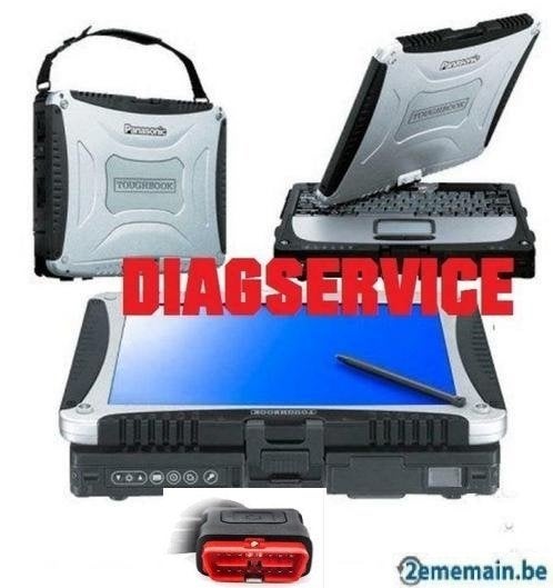PC DE DIAGNOSTIC TACTILE PANASONIC RUGGED DEL-PHI * AUTO-COM, Enlèvement, Comme neuf