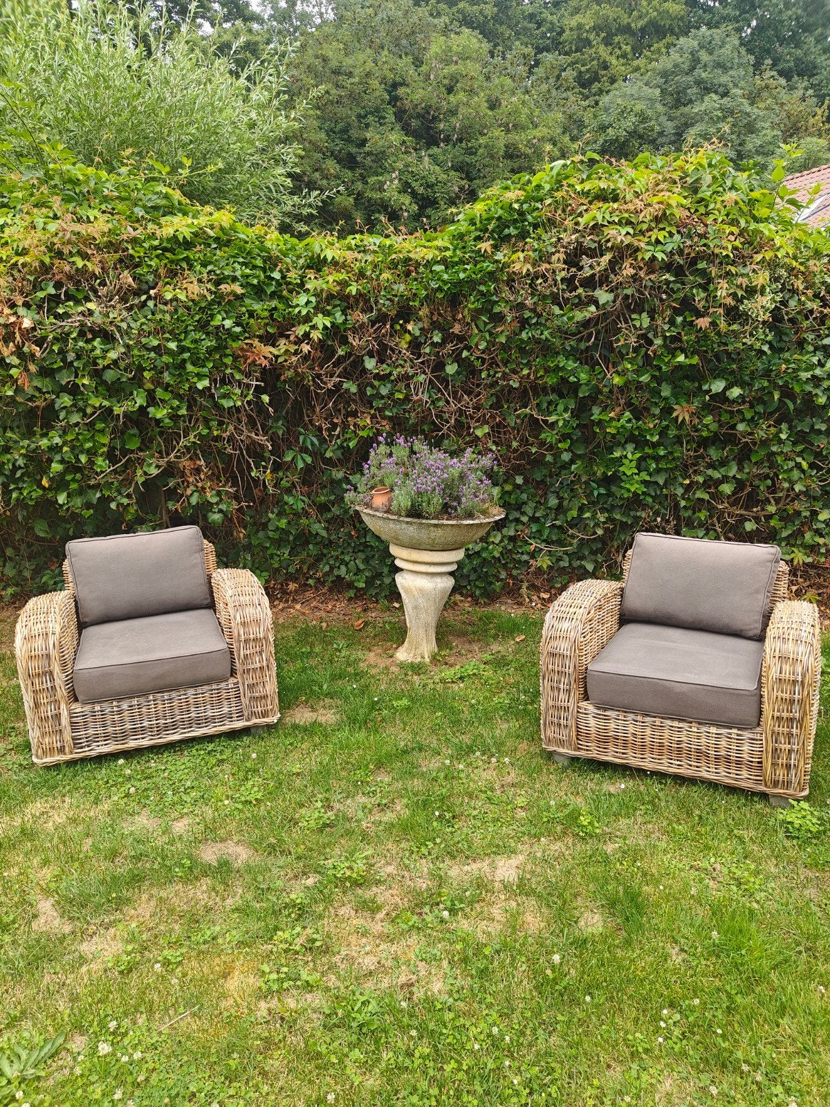 Ensemble de jardin en rotin., Jardin & Terrasse, Enlèvement, Rotin