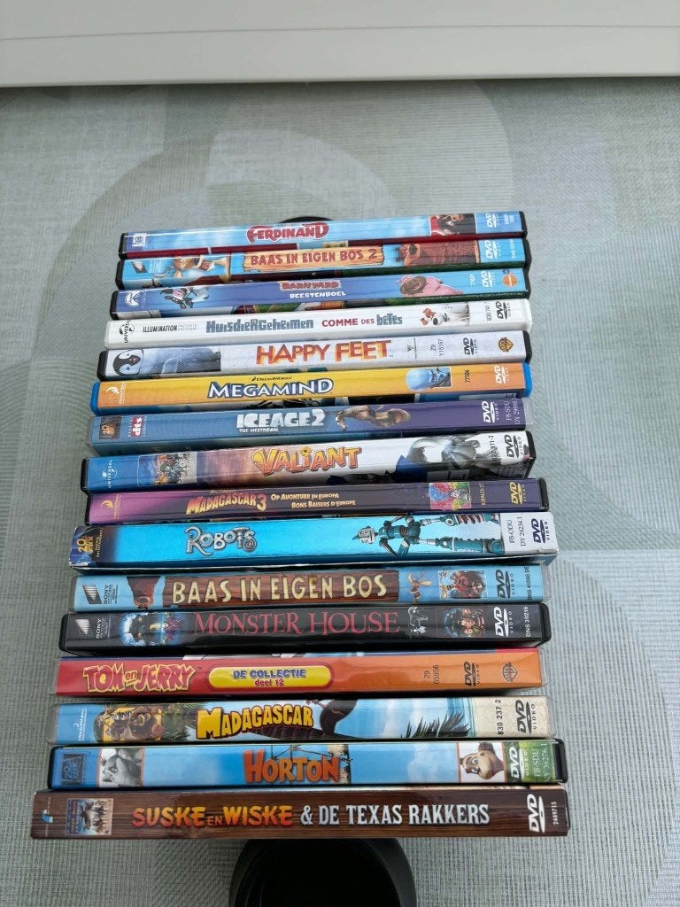 16 tekenfilms DVD's te koop!!!, Cd's en Dvd's, Ophalen, Zo goed als nieuw