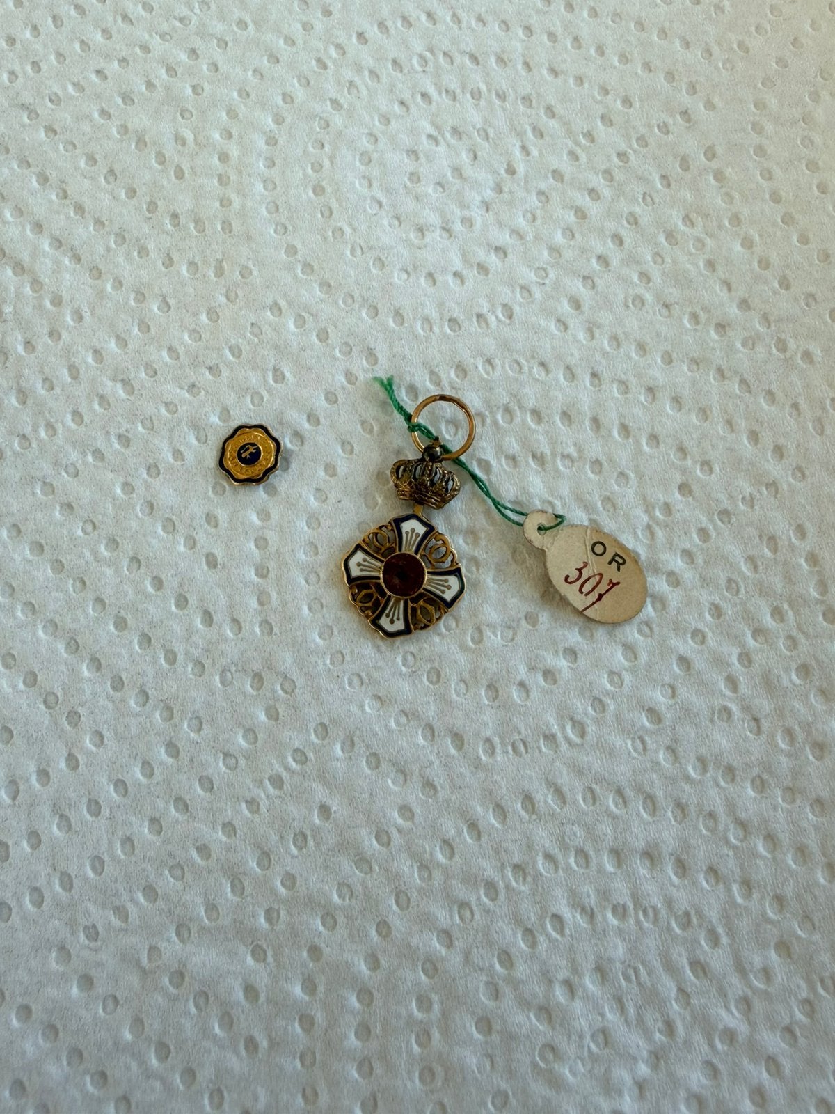 Medaille miniatuur goud 18kt, Verzamelen, Militaria | Algemeen, Ophalen of Verzenden