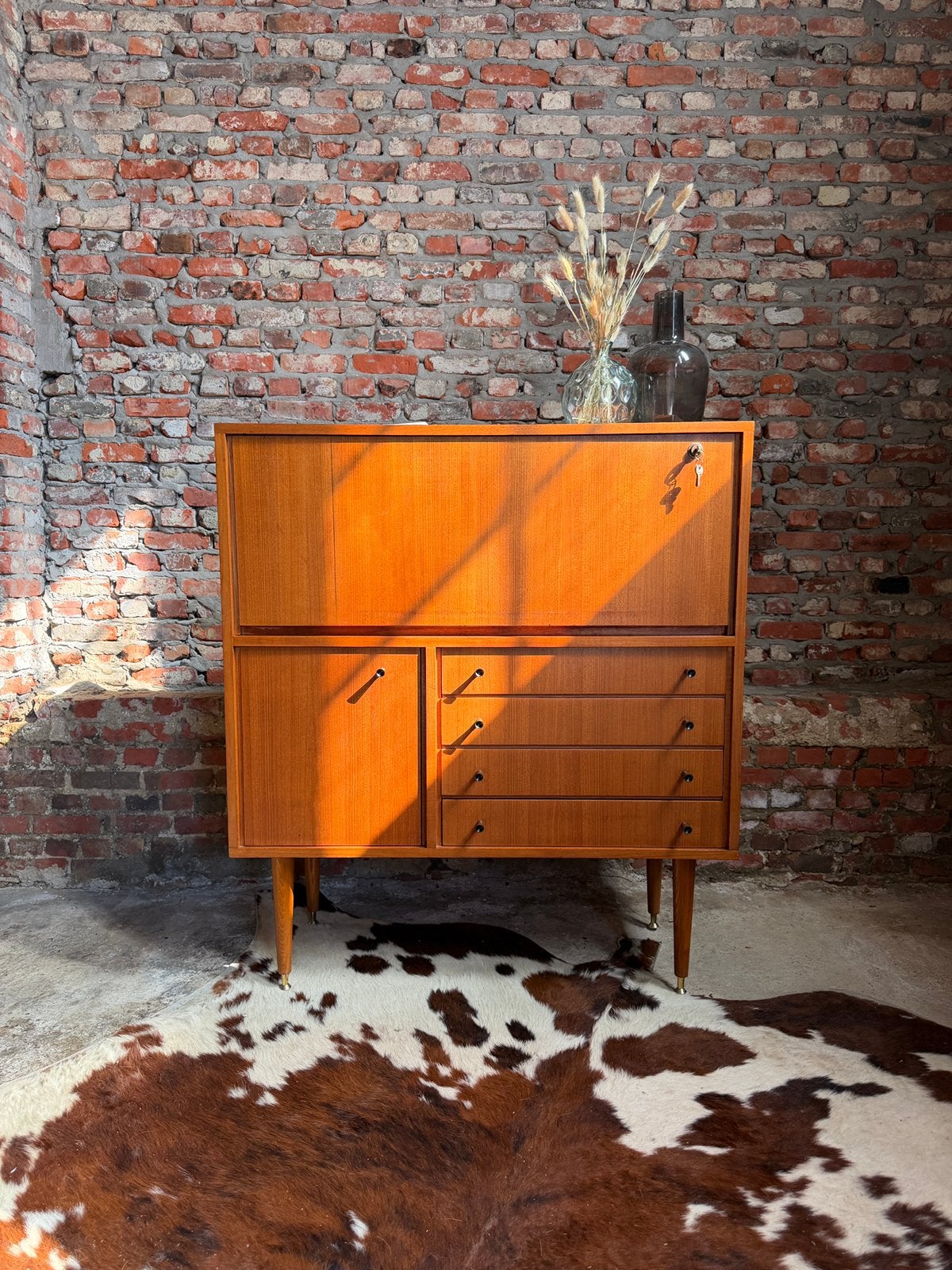 Vintage midcentury highboard/barkast, Ophalen