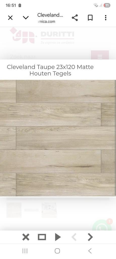 Keramisch parket tegels vloer 7,84m², Doe-het-zelf en Bouw, Ophalen