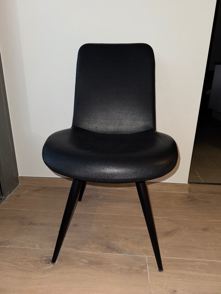 Eetkamerstoelen, Huis en Inrichting, Ophalen, Gebruikt, Zwart, Vier