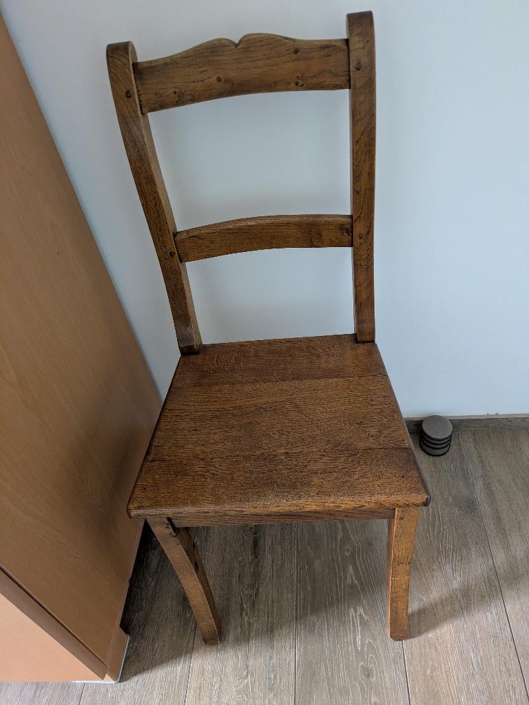 2 chaises en chêne, Comme neuf, Enlèvement, Chaises de herve, Bois