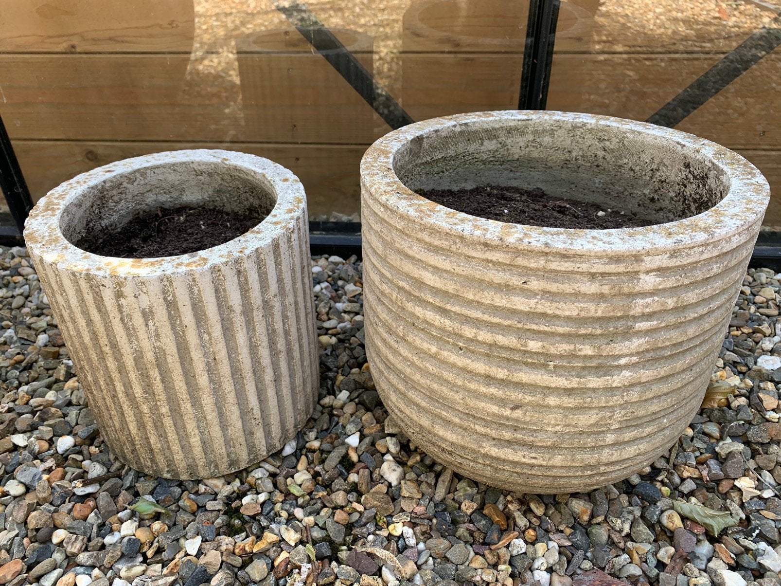 Set stenen plantenbakken, Tuin en Terras, Ophalen, Steen, Gebruikt, Rond