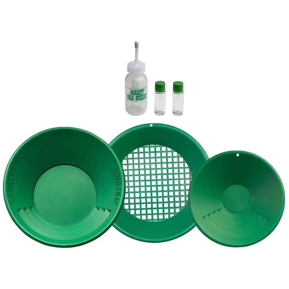 Garrett goudpannen set basis, Hobby en Vrije tijd, Metaaldetectors, Niet ingevuld, Garrett, Nieuw, 30 cm of minder