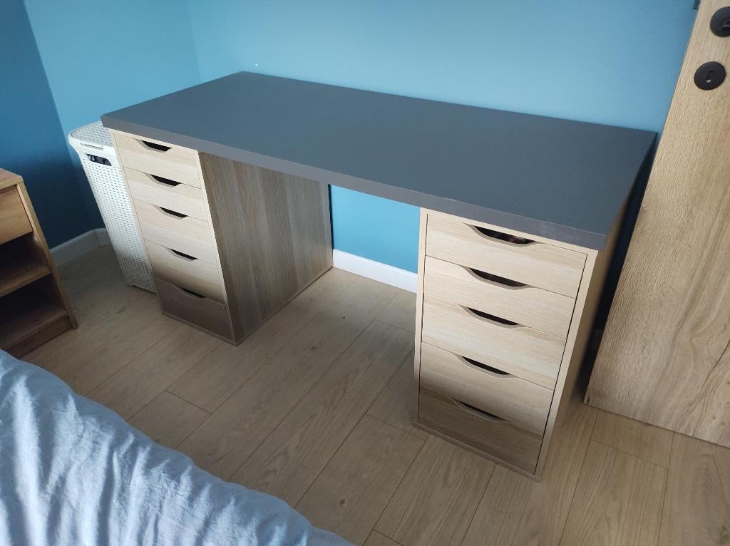 Bureau 140x60, Huis en Inrichting, Ophalen, Gebruikt, Schoolbureau, IKEA