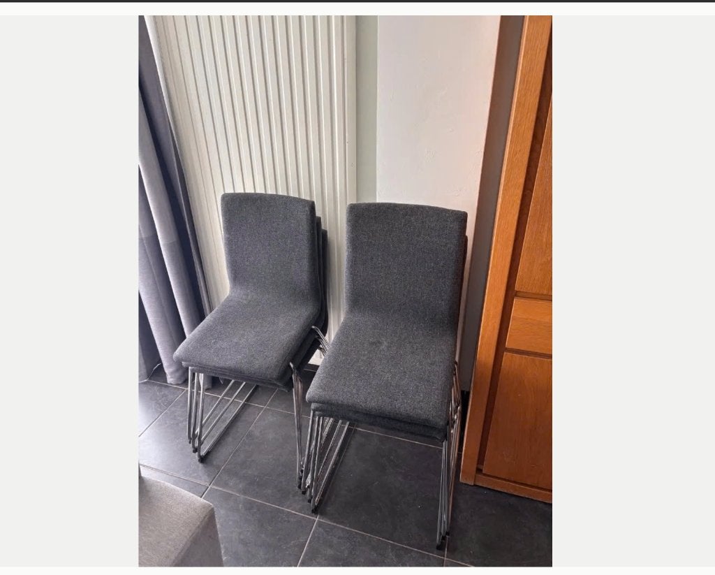 Chaise de salle à manger IKEA LILLÅNÄS en très bon état, Maison & Meubles, Gris, Comme neuf, Enlèvement, Cinq, Six Chaises ou plus