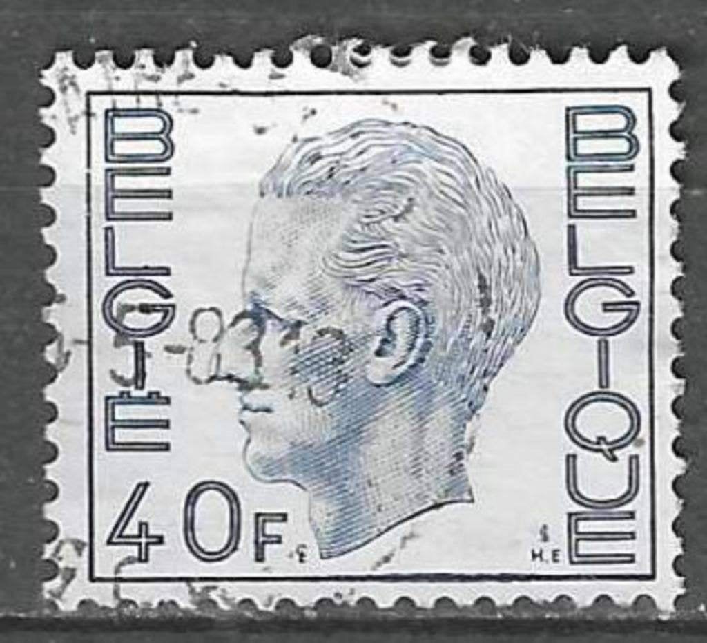 Belgique 1977 - Yvert 1871 /OBP 1876 - Roi Baudouin (ST), Envoi, Affranchi, Oblitéré, Maison royale