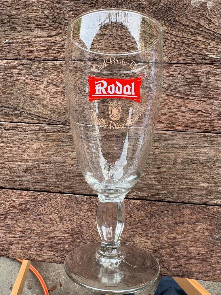 Rodal Oud Bruin Bier/Vieille Bière Brune (3 glazen), Verzamelen, Ophalen of Verzenden, Gebruikt, Glas of Glazen, Overige merken