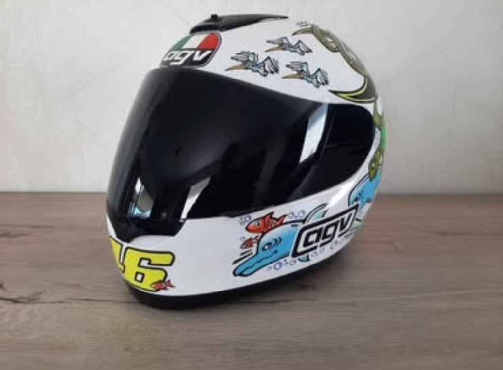 Réplique AGV Rossi neuve, XS, Femmes, Casque intégral, Neuf, sans ticket