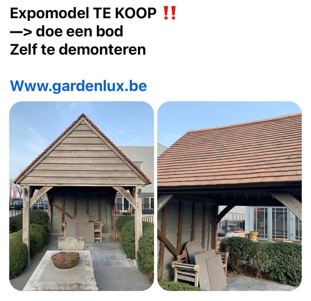 Landelijk Overdekt terras te koop, Ophalen, 200 tot 400 cm, Overige typen, Zo goed als nieuw