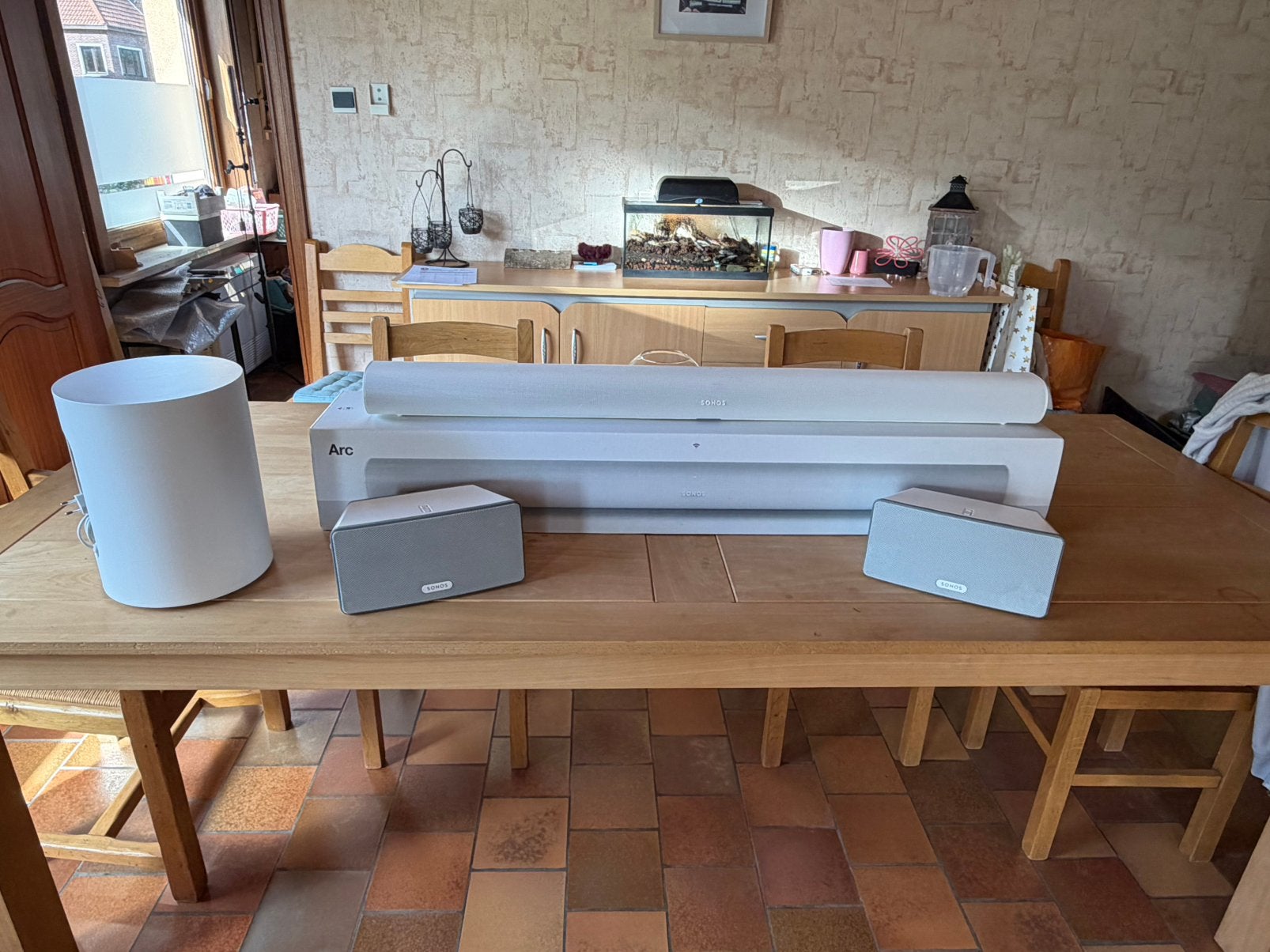 Sonos arc+mini sub play3 2x-set, Ophalen, Zo goed als nieuw