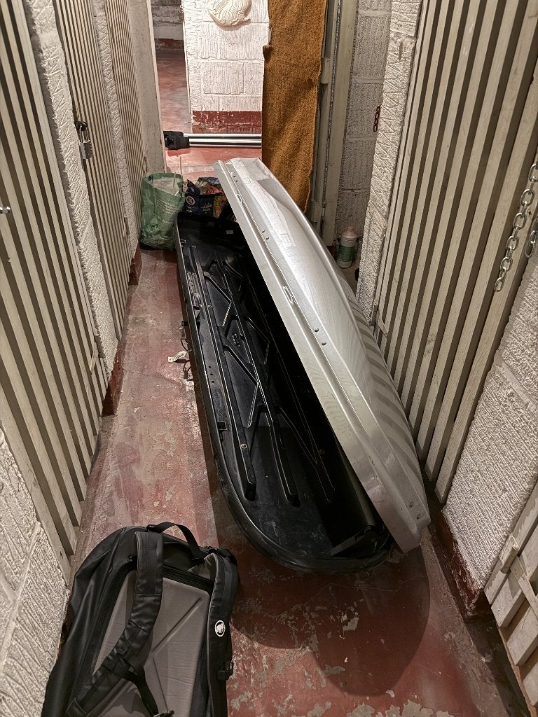 Originele BMW dakkoffer / skibox 320L (zilver) - 82732326509, Enlèvement, Utilisé