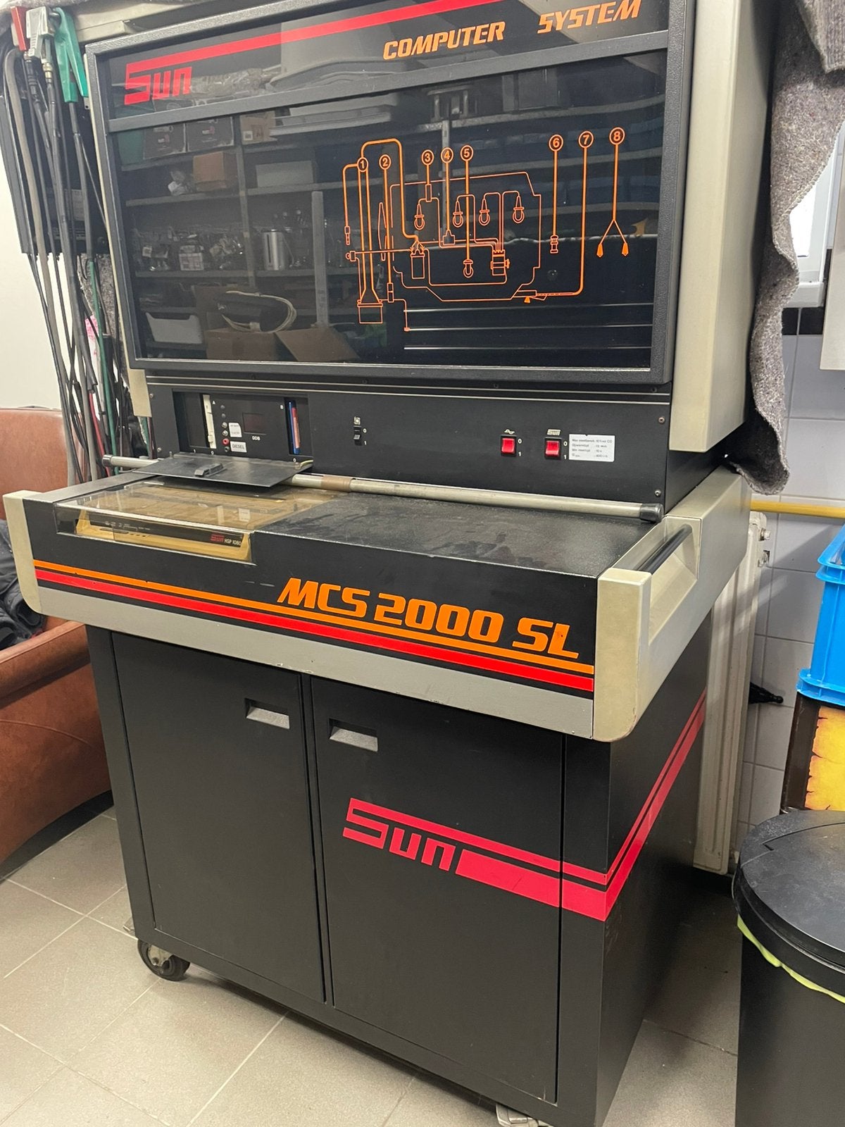 Sun MCS 2000 diagnosekast, Enlèvement