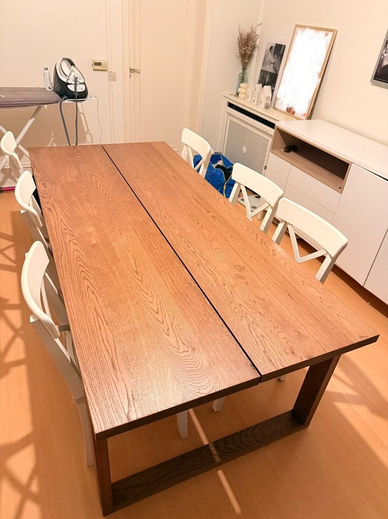 IKEA MÖRBYLÅNGA eettafel, Ophalen, Gebruikt, Eikenhout, 200 cm of meer