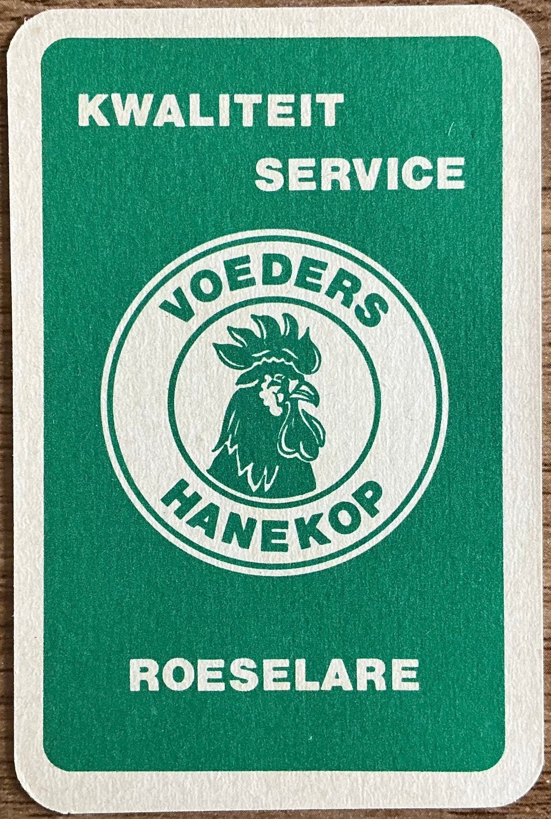 Joker VOEDERS HANEKOP/ROESELARE, Verzamelen, Ophalen of Verzenden, Zo goed als nieuw, Speelkaart(en)