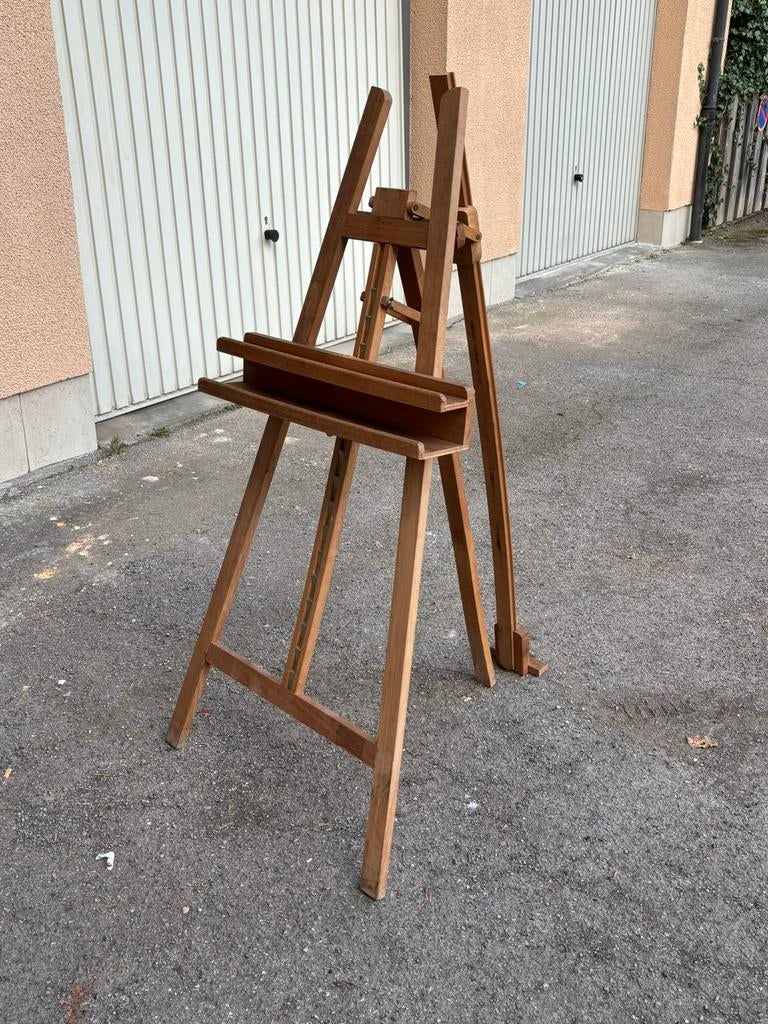 Chevalet de peinture en bois réglable style atelier, Hobby & Loisirs créatifs, Enlèvement, Comme neuf, Chevalet