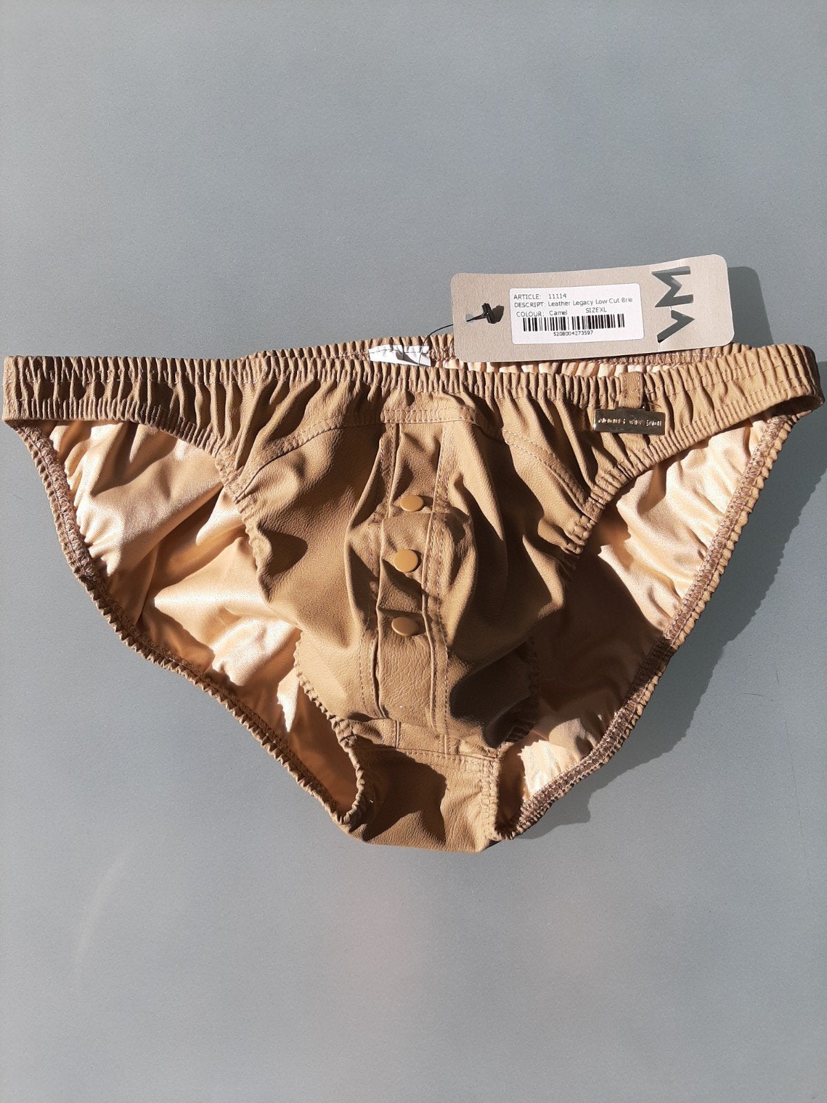 sexy mannen heren slip met drukknopen  lederen lock, Kleding | Heren, Ophalen of Verzenden, Bruin, Modus Vivendi, Slip