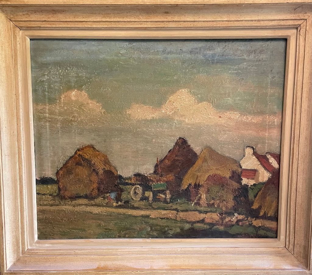 Mooi olieverschilderij, gesigneerd, Ophalen