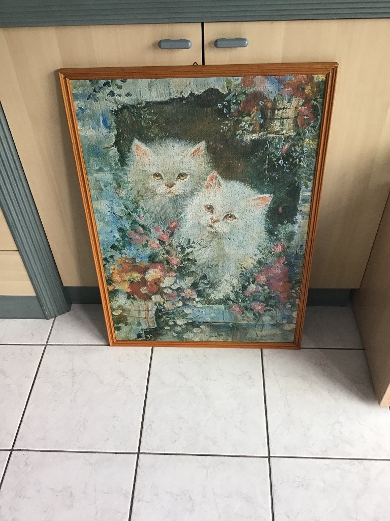 Puzzel met kader., Ophalen, Hout