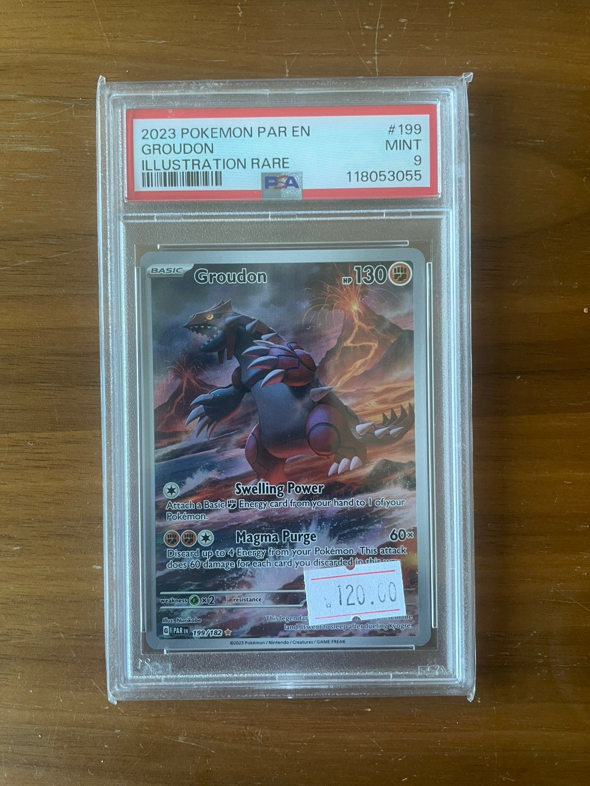 Groudon Paradox Rift PSA 9, Ophalen of Verzenden, Zo goed als nieuw