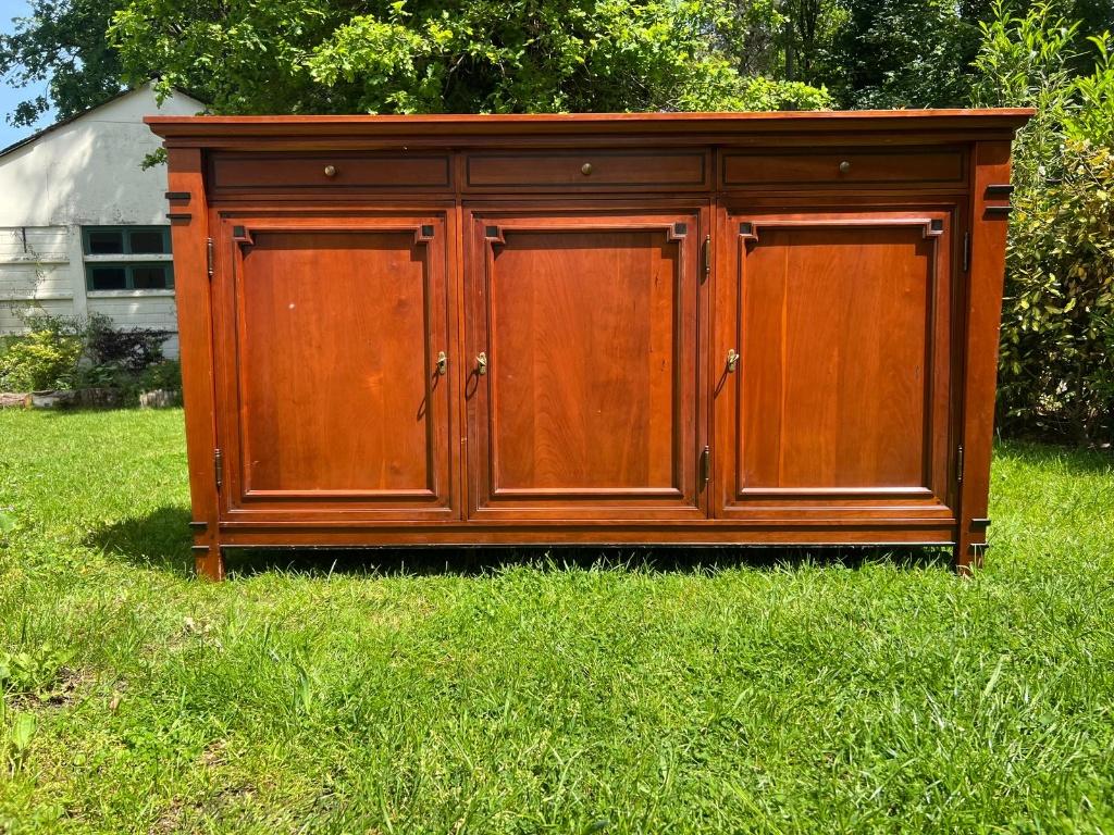 Art Deco / Revival massief houten dressoir 178 breed, Antiek en Kunst, Antiek | Meubels | Kasten, Ophalen