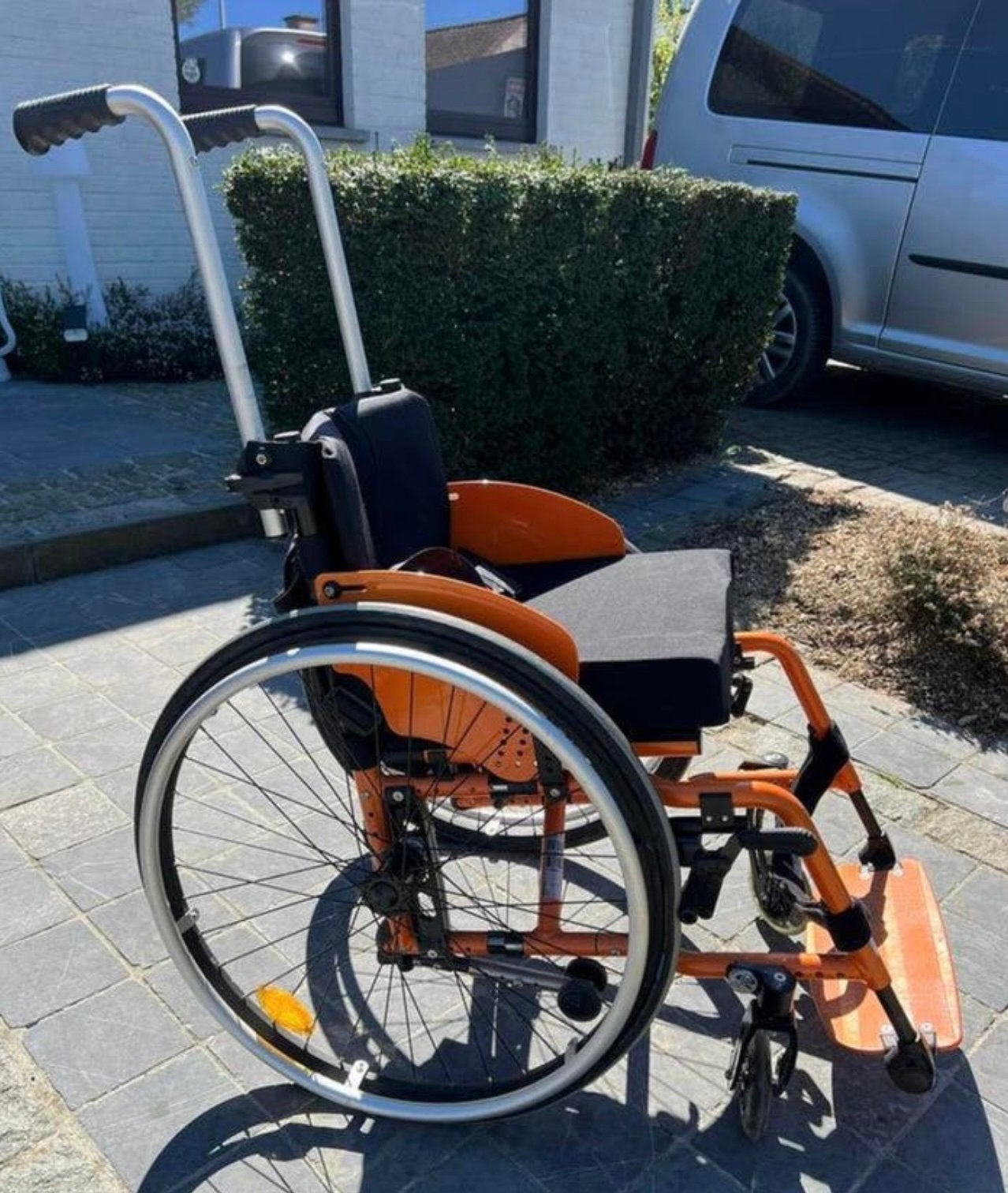 Rolstoel, Ophalen, Inklapbaar, Zo goed als nieuw, Duwrolstoel