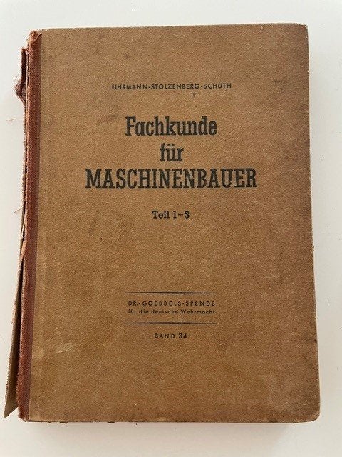 Duits Wehrmacht Studieboek 1943 Uitgifte DR.GOEBBELS-SPENDE, Ophalen of Verzenden, Landmacht, Boek of Tijdschrift